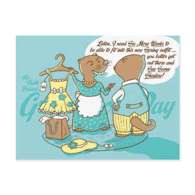 The Truth Behind Groundhog Day Postcard CUSTOMIZE