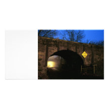 The Tunnel I - Magical World Beyond the Tunnel Personalized Photo Card