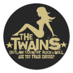 The TWAINS Mudflap Girl Logo Stickers!