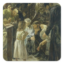 The Twelve-Year-Old Jesus in the Temple, 1879 Sticker