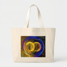 the two circles canvas bag