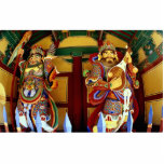 The two heavenly guardians of Buddhism photo sculptures