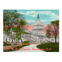 The U.S. Capitol Vintage Postcard