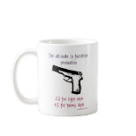 The Ultimate In Feminine Protection mugs