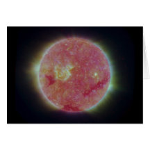 The Ultra Violet Sun Greeting Card