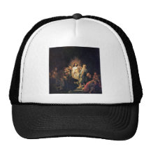 The unbelieving Thomas by Rembrandt Trucker Hats