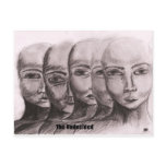The undecided(with captions) post card