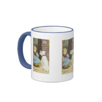 The Unexpected Visitor - Pearline Boy With Dog Coffee Mugs