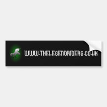 The Unicorn Rider bumper sticker