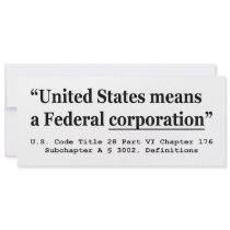 The United States Means A Federal Corporation Personalized Announcements