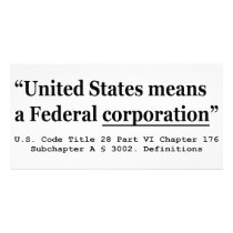 The United States Means A Federal Corporation Photo Card Template