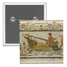 The unloading of a ship pinback buttons
