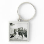 The unveiling of the War Memorial keychains