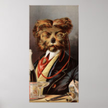The Upper Class Dog Print