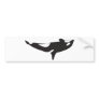 The Upside Down Whale Bumper Stickers