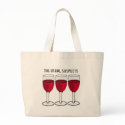 THE USUAL SUSPECTS WINE TRIO PRINT bags