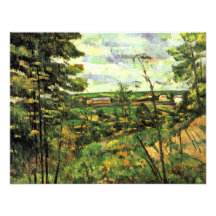 The Valley Of The Oise By Paul Cézanne Custom Invite