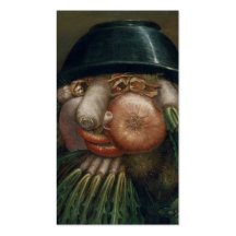 The Vegetable Gardener - Giuseppe Arcimboldo Business Card Template