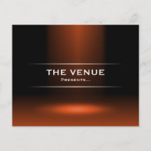 The Venue Presents - Orange Full Color Flyer