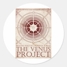 The_Venus_Project_Version_2_by_Ade5 Round Sticker