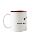 The Vintage Cafe white and red mug