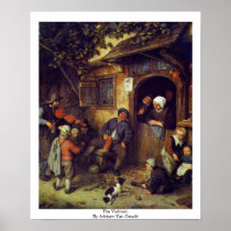 The Violinist. By Adriaen Van Ostade Print