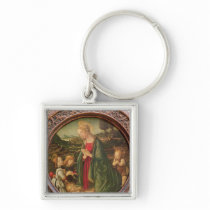 The Virgin Adoring the Christ Child Key Chain