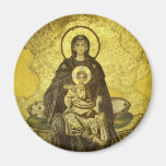 The Virgin and Child Mosaic from the Hagia Sophia Magnet