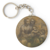 The Virgin and Child with Saint Anne & Saint John Key Chain