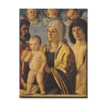 The Virgin & Child with St. Peter & St. Post Card