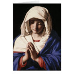 "The Virgin in Prayer" by Sassoferrato (1640) Greeting Cards