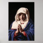The Virgin Mary in prayer poster