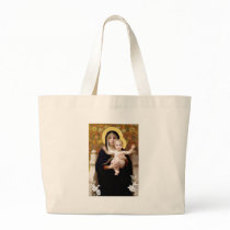 The Virgin of the Lillies Canvas Bag