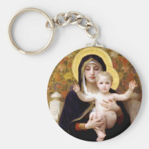 The Virgin of the Lillies Keychain