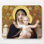 The Virgin of the Lillies Mouse Pads