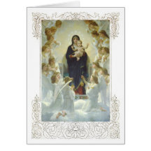 The Virgin with Angels Card