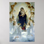 The Virgin with Angels Poster by Bougeureau