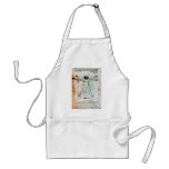 THE VITRUVIAN MAN  Antique  Parchment Aprons
