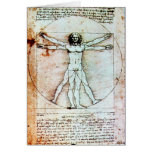 THE VITRUVIAN MAN  Parchment cards
