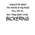 The Voices Bicker t-shirts