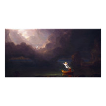 The Voyage of Life Old Age by Thomas Cole Personalized Photo Card