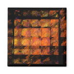 The Wall Abstract Art Square Magnet