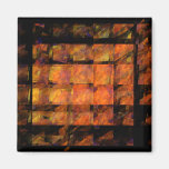 The Wall Abstract Art Square Magnet
