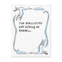 The walleyes are biting postcard