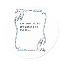 The walleyes are biting round stickers