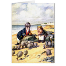 THE WALRUS AND THE CARPENTER IN WONDERLAND GREETING CARD