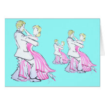 The Waltz Dancers Graphic design Card
