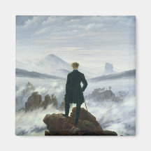 The Wanderer above the Sea of Fog, 1818 Fridge Magnets