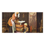 The Washerwoman,  By Chardin Jean-Baptiste Siméon photo cards