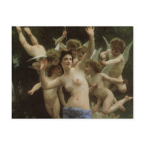 The Wasp's Nest (Le Guêpier) by Bouguereau Postcard